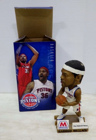 RASHEED WALLACE  MARATHON DETROIT NEWS DETROIT PISTONS SGA BOBBLEHEAD NIB Cover