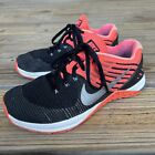 Nike Metcon Flyknit Black Pink Athletic Lifting Training Shoes Us Women's 7.5