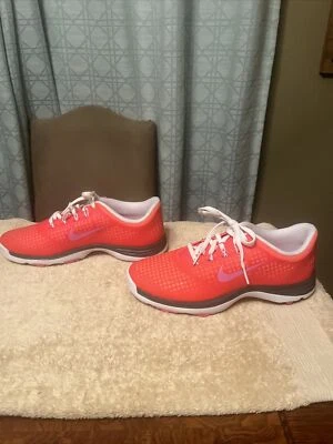 Zapatos de golf Nike Lunar Empress rosa intenso con cordones talla 7 para mujer nuevos 628537-600 Foto 1 de 4