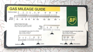 Vtg BP OIL Gas Mileage Guide ~ Sliding Calculator ~ Advertising Oil Gas Station - Picture 1 of 3