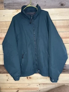 Rare VTG CARHARTT Fleece Lined Full Zip Windbreaker Jacket 90s Green 2XL? - Picture 1 of 10