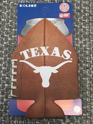德克萨斯 LONGHORNS NCAA 足球罐冷却器可折叠绝缘瓶架 — 第 1/2 张图片