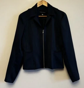 Garfunkle Ladies Blazer Size 10 Jacket Collar Full Zip Corporate Office Classic - Picture 1 of 11