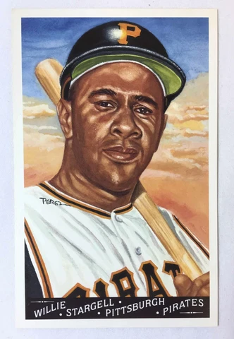 1992 WILLIE STARGELL postcard ~ Master Works 2nd Series #37 Perez-Steele Cover