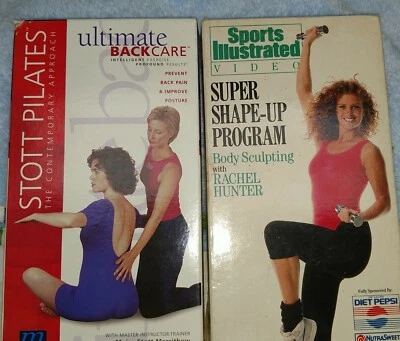 Sports Illustrated Super Shape Up Program VHS Tape  & Pilates Ultimate Back Care - Image 1 of 3