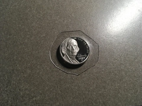 2009 S Jefferson Proof Nickel ~ Deep Cameo Coin from Original US Mint Proof 828s Cover