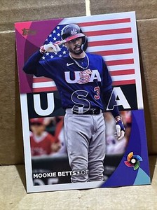 2023 Topps Baseball Series 2 Mookie Betts World Baseball Classic #WBC-6 USA