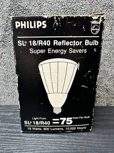 Philips SL 18/R40 Fluorescent 23-Watt Reflector Lamp Light Bulb 23W 120V - Picture 1 of 15