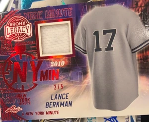 2024 Bronx Legacy Lance Berkman #NYM-8 A New York Minute/5 - Imagen 1 de 1