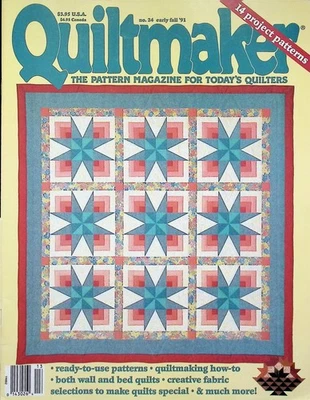 Quiltmaker Magazine No. 24 Star Quilt Pattern 1991 - Image 1 of 4