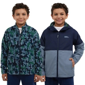 Eddie Bauer Youth Boy's 3-in-1 Jacket - BLUE - Large - New - Free shipping - Picture 1 of 8