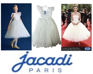 $300 Jacadi 2025 Fairy Tulle White Tutu Flower Girl Boutique Long Dress 3T 4T 5T - Picture 1 of 24