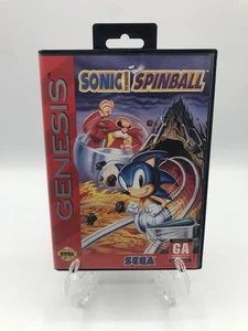 Sonic Spinball (Sega Genesis, 1993) CIB Complete w/ Manual Tested - Picture 1 of 11
