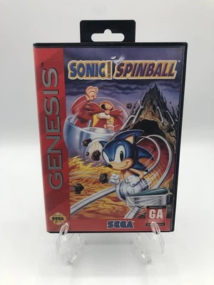 Sonic Spinball (Sega Genesis, 1993) CIB Complete w/ Manual Tested - Image 1 of 4