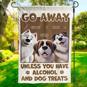 A menos que tengas alcohol y golosinas para perros - Bandera personalizada para perros - Regalo para - Imagen 1 de 8