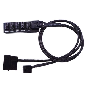 Hub PWM 5-Pin Male Cable Power Adapter Cable Sleeved Cord for Computer - Picture 1 of 12