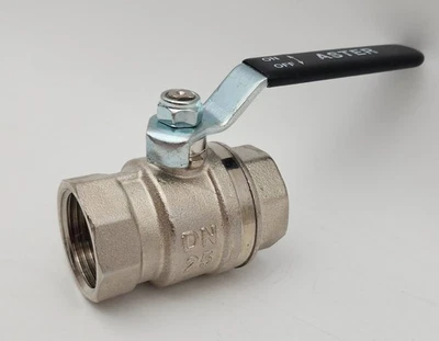 VÁLVULA DE BOLA ASTER 1" DN25 M0P5 CW617N ACERO INOXIDABLE VÁLVULA DE BOLA PN25 Foto 1 de 4