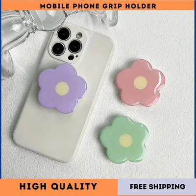 Pop Out Socket Holder Selfie Finger Grip Stand for iPhone Samsung Mobile Phones