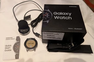 Samsung Galaxy Watch SM-R800 46mm (2018) Smartwatch Bluetooth WiFi & metal band - Photo 1 sur 7