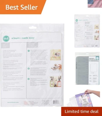 Versátiles paquetes de 10 protectores de página 8,5x11 - ideales para álbumes de recortes y organizadores Foto 1 de 4