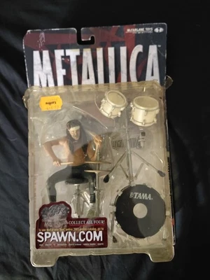 2001 McFarlane Metallica Harvesters Of Sorrow Lars Ulrich Super Stage Figure - Image 1 of 3