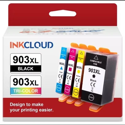 Cartucce Compatibili HP 903XL per OfficeJet 6950 6960 6970 6974 - Immagine 1 di 4