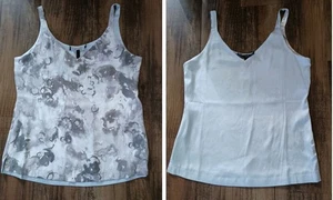NWT White House Black Market Women’s Satin Floral Reversible Cami Tank Top SZ XS - Picture 1 of 4