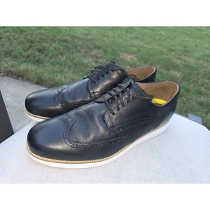 Cole Haan Herren Grand Shortwing Oxford Schwarz Leder Elegant Schuhe - Bild 1 von 9