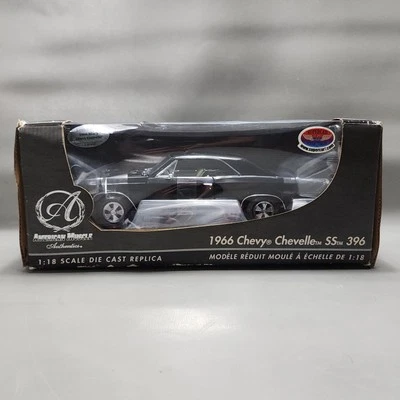Ertl Authentics 1966 雪佛兰 Chevelle SS 396 黑色 1: 18 压铸限量版 — 第 1/4 张图片