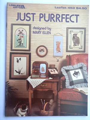 Just Cats Cross Stitch Pattern Book #123 - 31 Designs - 1985 Pegasus Originals - Image 1 of 4