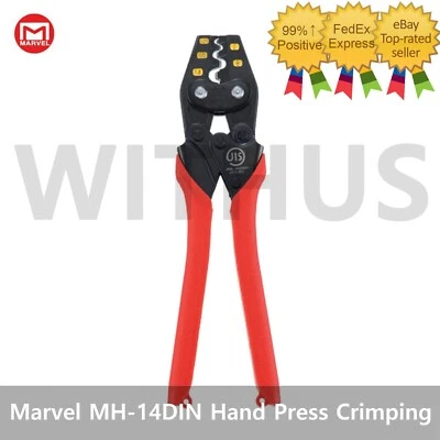 Marvel MH-14DIN Hand Press Crimping Tool Terminal 1.5 2.5 6 10 16SQ - Tracking - Image 1 of 4