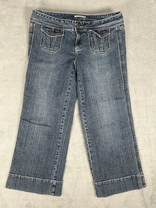 Vintage Y2K Tommy Hilfiger Tommy Jeans Damen 6 Wide Leg Cropped Pattentaschen - Bild 1 von 13