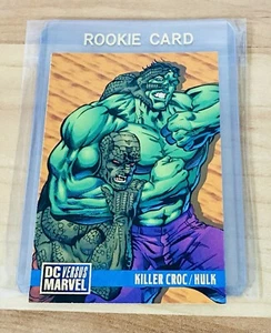 Tarjeta coleccionable de cómic Hulk 1995 Marvel Versus DC Killer Croc vs Hulk # 76 casi nueva - Imagen 1 de 2