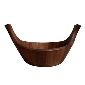Dansk Staved Teak Wikinger Salatschüssel MCM Holz - Bild 1 von 12