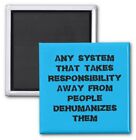 Square Daily Quote Reminders About Responsibility Size 2 Inch Print Collectable