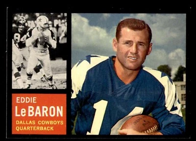 1962 Topps Football #38 Eddie Lebaron NM/MT - Image 1 of 2