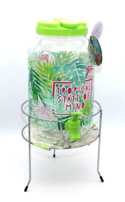 Supporto dispenser bevande argento cromato 18 cm per dispenser bevande 4-5 L - Immagine 1 di 4