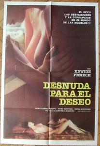 EDWIGE FENECH  Strip Nude for Your Killer ARG* 1SH Movie POSTER Andrea Bianchi - Picture 1 of 4