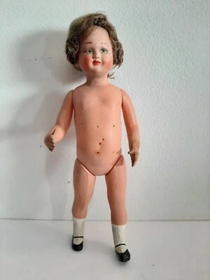 Ancienne poupée Tête d'Aigle " Petitcolin " articulée - Année 1920 - Photo 1/4