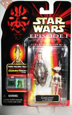Figura de acción GASGANO con PIT DROID Star Wars Episodio I 3,75" Colección 3 1998 Foto 1 de 4