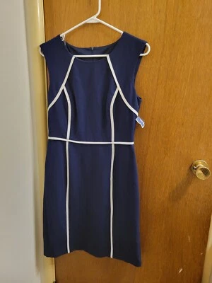 Connected Apparel *pinhole* Womens Size 10  Sleeveless Dress Brand New Nwt - Image 1 of 4