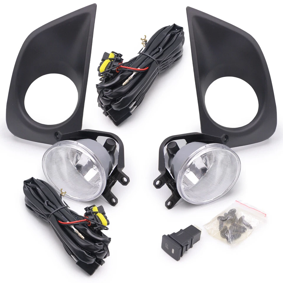Kits Fog Driving Spot Light Matte Black Fits Toyota Vios Yaris Sedan 2013 2016 Foto 1 de 4