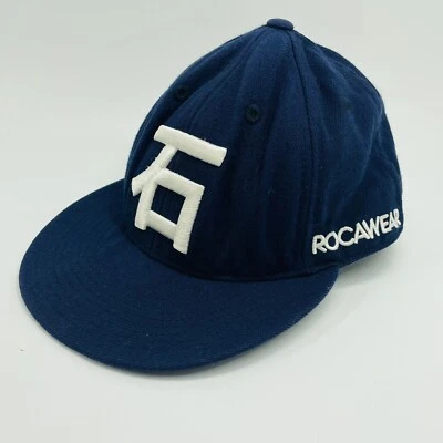 Редкий RocaWear резинке бейсбольная кепка шляпа темно-синий "Stoned" в Японии размер 6 3/4 (T7) - Изображение 1 из 4