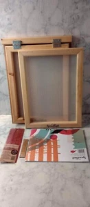 Speedball Screen Frame Base W Kickstand 2 Screens 12x16” Squeegee & Instructions - Picture 1 of 17