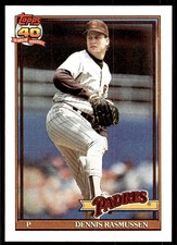 1991 Topps Dennis Rasmussen San Diego Padres #774