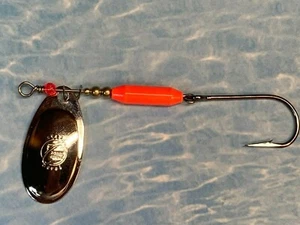 Spinners de fundición Savage Strike - ""Heavy Metal"" cabeza de acero y salmón - talla 5 - Imagen 1 de 3