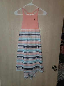 Girls NAUTICA Fit & Flare Braided Cute Colorful Summer Dress Size 10 - Picture 1 of 9