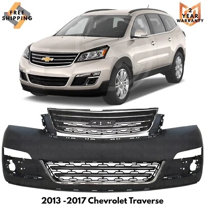 Front Bumper Cover Fascia & Grille Assembly For 2013-2017 Chevrolet Traverse Foto 1 de 4