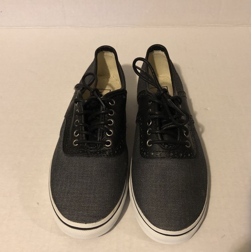 Nuove scarpe VANS Off The Wall Canvas ragazzo 4 5 grigio e nero