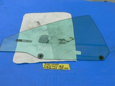 Cargador Dodge ventana de vidrio cuarto panel derecho aire acondicionado vidrio tinte 1968-1970 OEM Foto 1 de 4